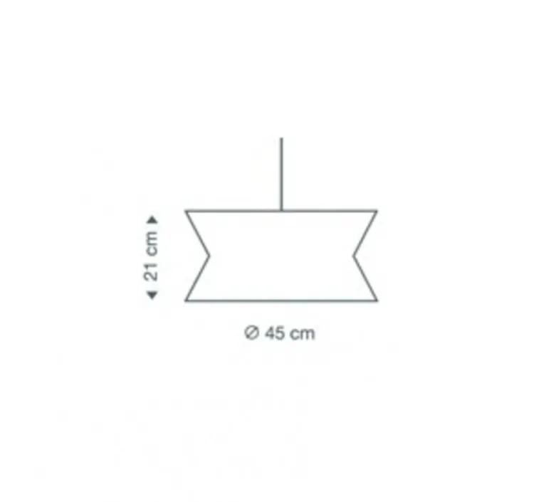 Suspension*Secto Design Suspension, Kontro 6000, , LED, Ø45cm, H21cm - bois, marron