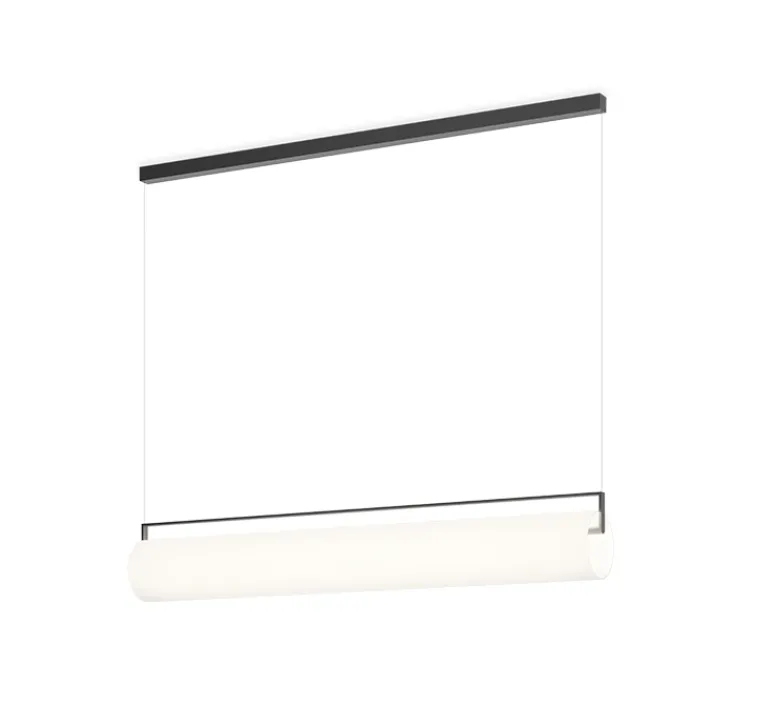 Suspension*Vibia Suspension, Kontur 6476, , LED, 2700K, 2907lm, Ø16cm, L122cm - blanc et noir