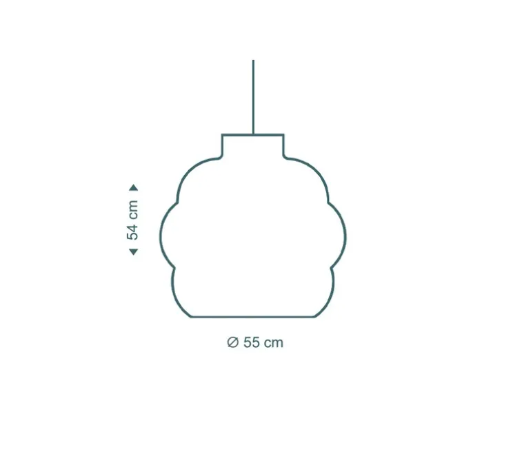 Suspension, Kumulo 5200, bouleau, Ø55cm, H54cm - Secto Design