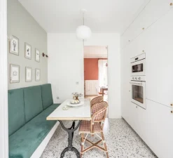 Suspension, Kushi 16, blanc et laiton, Ø16cm, H26cm - KDLN