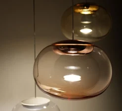 Suspension, La Mariée, Or rose, LED, dim, 3000K, 1008 lm, Ø28cm, H21,3cm - Stilnovo