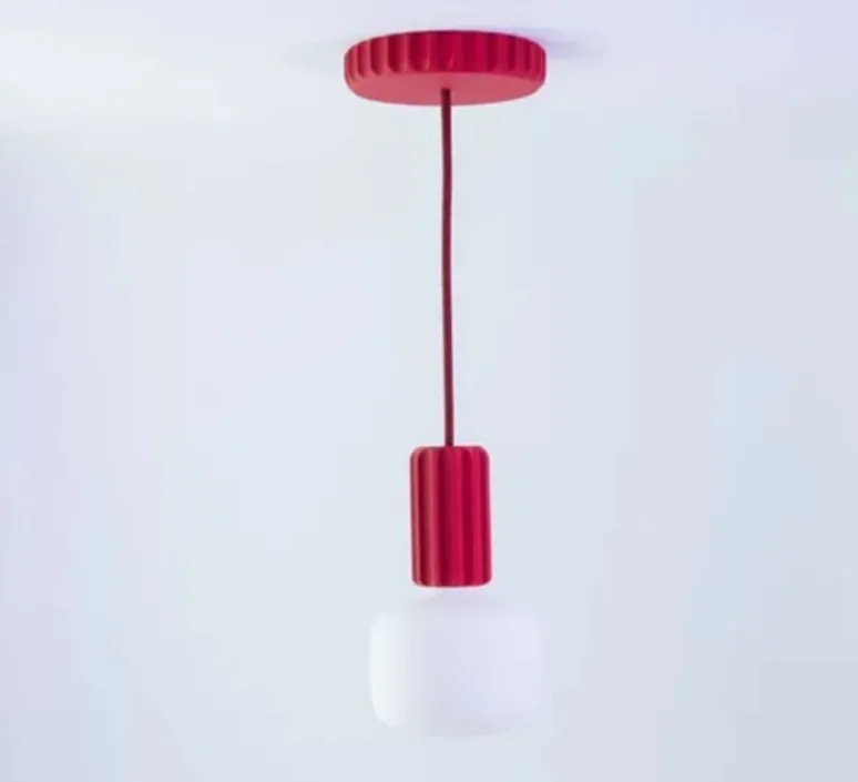 Suspension*Alucyne Suspension, Lana, , Ø5,4cm, H9,5cm - rouge