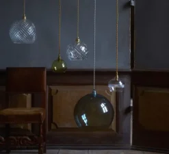 Suspension*Ebb and Flow Suspension, Large Check, Crystal Rowan 22, , Ø22cm, H22cm - transparent, or