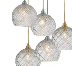 Suspension*Ebb and Flow Suspension, Large Check, Crystal Rowan 22, , Ø22cm, H22cm - transparent, or