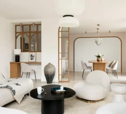 Suspension*Faro Suspension, Le vita, , LED, 2700k, 1200lm, L103cm, H18cm - blanc, or