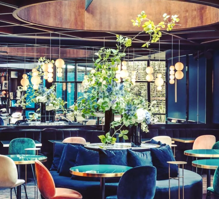 Suspension, LED, 1180 lm, 2700 K, A, Pearls , blanc, or, Ø18cm, H36cm - Formagenda