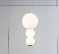 Suspension*Formagenda Suspension, LED, 1180 lm, 2700 K, C, Pearls , , Ø18cm, H36cm - blanc, or
