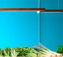 Suspension, LED 40 shape 4, 2700K, Noyer, LED, L102cm, H4cm - TUNTO