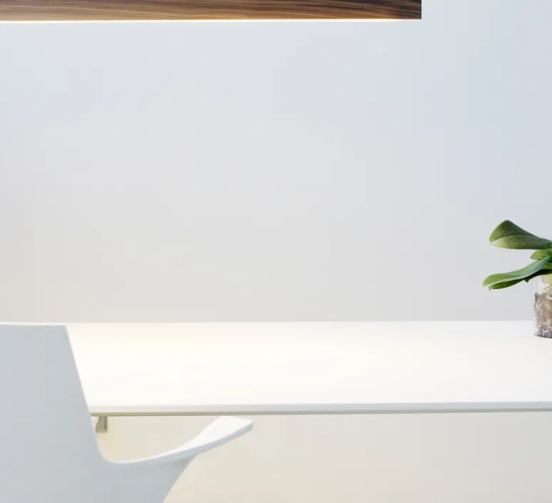 Suspension*Tunto Suspension, LED40, , L160cm, P4cm, 2700K, 1800lm - noyer