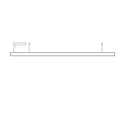 Suspension, LED40 pendant, chêne naturel, LED, 3000K, 1630lm, L130cm, H4cm - TUNTO