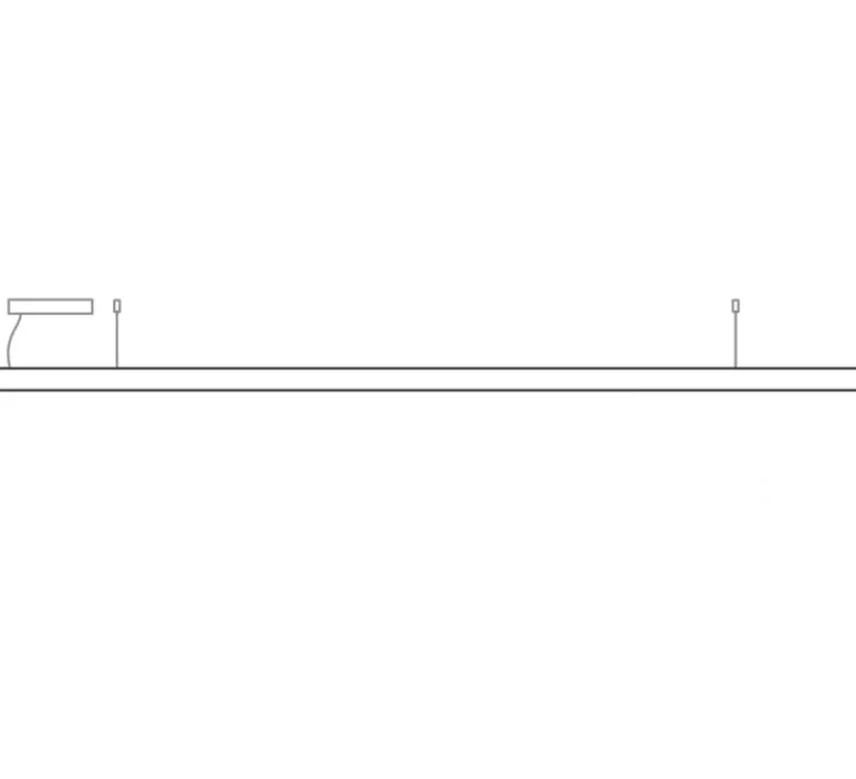 Suspension*Tunto Suspension, LED40 pendant, , LED, 3000K, 1800lm, L160cm, H4cm - chêne naturel