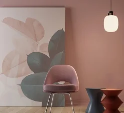 Suspension, Legier 557.22, verre opalin, noir, laiton, IP40, LED, 2700K, 1150lm, Ø25cm, H33cm - Tooy