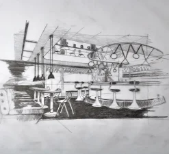 Suspension, Les Acrobates de Gras N°324, opalin, Ø17,5cm, H17,5cm - DCW éditions Paris