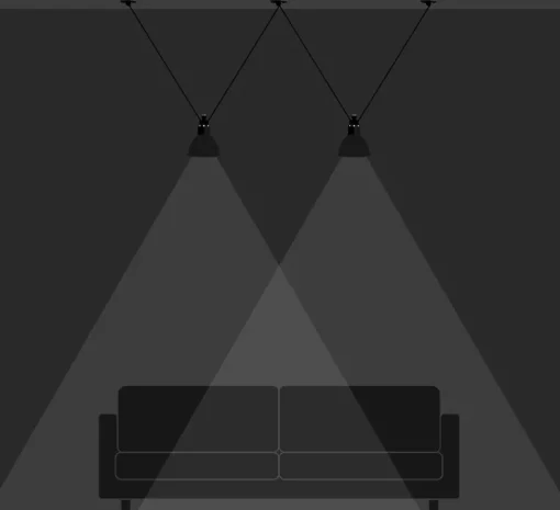 Suspension, Les Acrobates de Gras N°324, noir/intérieur blanc, Ø17cm, H17cm - DCW éditions Paris