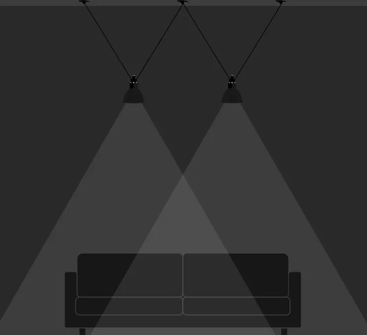 Suspension, Les Acrobates de Gras N°324, noir/intérieur blanc, Ø17cm, H17cm - DCW éditions Paris
