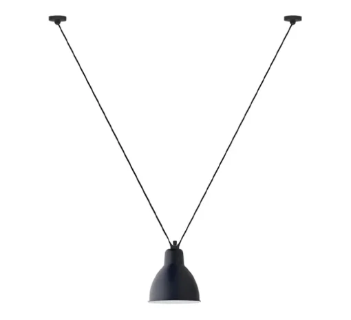 Suspension, Les Acrobates de Gras N°323 XL, bleu/intérieur blanc, Ø22cm, H22cm - DCW éditions Paris
