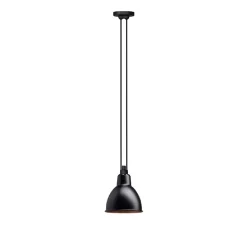 Suspension*DCW éditions Paris Suspension, Les Acrobates de Gras N°322, , Ø17cm, H17cm - noir/intérieur cuivre
