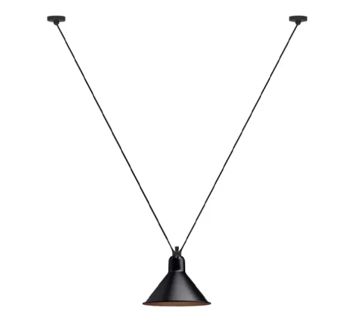 Suspension, Les Acrobates de Gras N°323, noir/intérieur cuivre, Ø26cm, H21,6cm - DCW éditions Paris