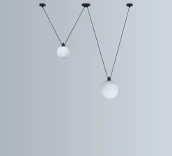 Suspension*DCW éditions Paris Suspension, Les Acrobates de Gras N°324, , Ø17,5-25cm, H17,5-25cm - opalin