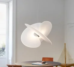 Suspension*Luceplan Suspension, Levante, , LED, dim, coupure de phase, 2700K, 54W, Ø102cm, H72cm - blanc