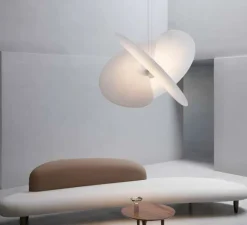 Suspension*Luceplan Suspension, Levante, , LED, dim, coupure de phase, 2700K, 54W, Ø102cm, H72cm - blanc