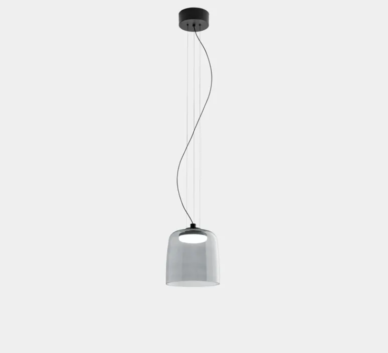 Suspension*LEDS C4 Suspension, Levels, 1 Body, , LED, dim, 2700-3000-4000K, 1255 lm, Ø22cm, H27cm - fumé