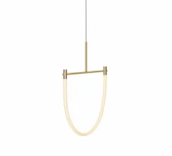 Suspension, Levity Arc130, laiton, LED, 2320K, 1180lm, L60cm, H75cm - Graypants