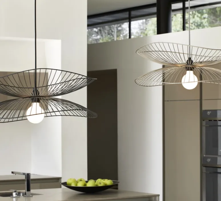 Suspension*Forestier Suspension, Libellule L, , Ø100cm, H40cm - taupe métallique