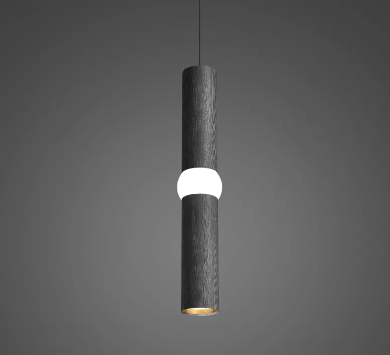 Suspension*Oblure Suspension, Lightbone M, , LED, Ø7,6cm, H53,6cm - noir