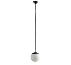 Suspension, light.o.097.b.001, noir mat, IP40, Ø20cm, H20cm - Zangra