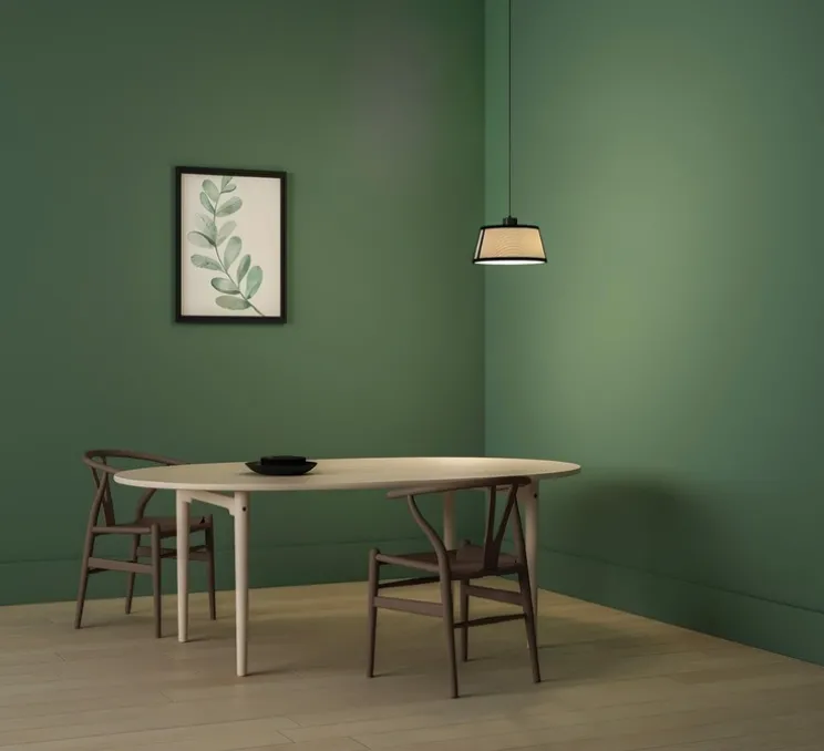 Suspension, Lilly, 558.23, noir texturé, tissu beige et maille noire, IP40, Ø32cm, H21cm - Tooy