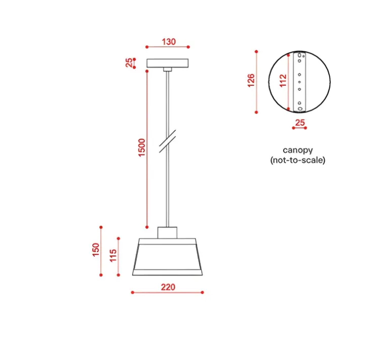 Suspension, Lilly, 558.23, noir texturé, tissu beige et maille noire, IP40, Ø32cm, H21cm - Tooy