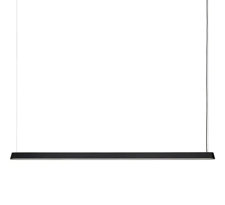 Suspension, Linear, noir, LED, 3000K, 1880lm, L169,2cm, H5,4cm - Muuto