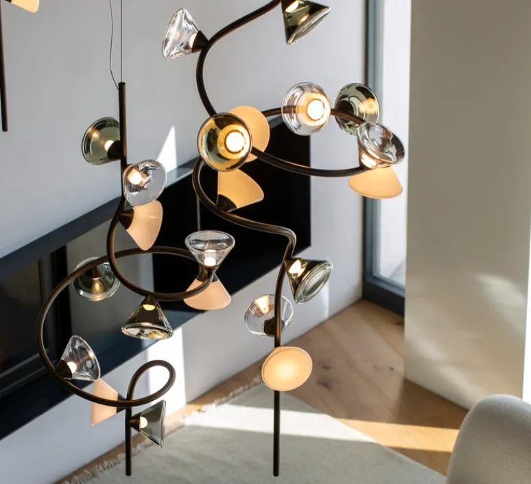 Suspension*Tooy Suspension, Linfa 565.22m, , IP40, LED, dim, 2700K, 3500 lm, Ø56cm, H111cm - titanium