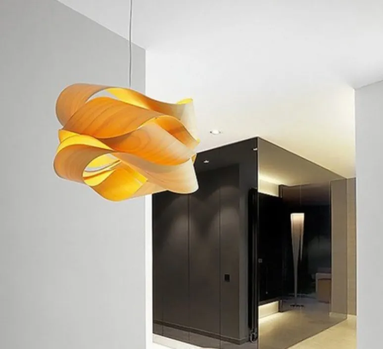 Suspension*LZF Suspension, Link Large, , Ø69cm, H40cm - hêtre naturel