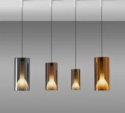 Suspension, Lit, Large, bleu, Ø20cm, H42cm - Penta