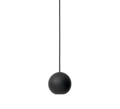 Suspension*Mater Suspension, Liuku Ball, , Ø12cm, H12cm - bois, tilleul, noir