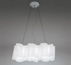 Suspension*Artemide Suspension, Logico Mini suspension 3 in linea, , 2900K, 3250lm, L66cm, H22cm - blanc