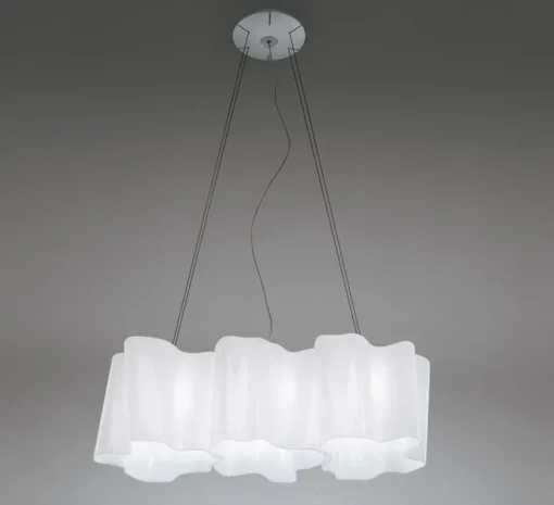 Suspension*Artemide Suspension, Logico Mini suspension 3 in linea, , 2900K, 3250lm, L66cm, H22cm - blanc