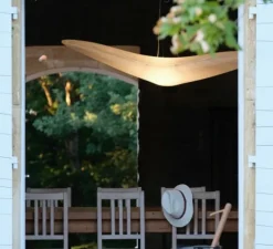 Suspension, L'oiseau grand, blanc, L157cm, H32,5cm - Céline Wright