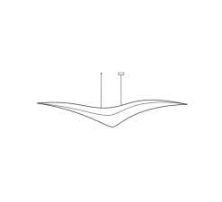 Suspension*Celine Wright Suspension, L'oiseau petit, , L80cm, H17cm - Céline Wright blanc