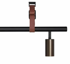 Suspension*Rubn Suspension, Long John 5, , L180cm, H17cm - Noir, bronze, sangle en cuir marron