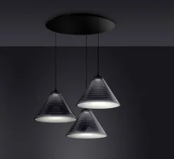 Suspension*Artemide Suspension, Look at Me, , Ø35cm, H46,5cm - transparent, noir