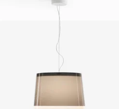 Suspension*Pedrali Suspension, L001S, , Ø52cm, H35cm - blanc fumé