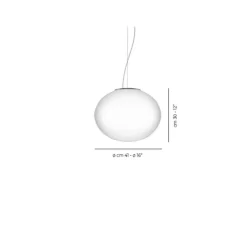 Suspension*Vistosi Suspension, Lucciola SP M, , Ø41cm, H30cm - blanc