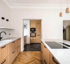 Suspension*Hartô Suspension, Luce Medium, , 2800K, 400lm, H18cm, Ø10cm - chêne massif