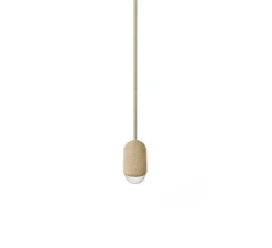 Suspension, Luce Small, chêne massif, 2800K, 400lm, H14cm, Ø6cm - Hartô