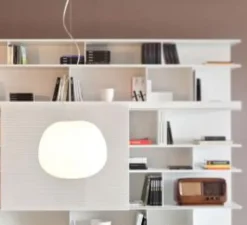 Suspension*Fabbian Suspension, Lumi Mochi F07, , LED, dim, 3000K, lm, Ø45cm, H38cm - blanc