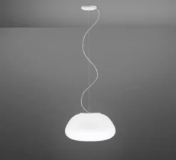 Suspension*Fabbian Suspension, Lumi Poga , , Ø42cm, H200cm - blanc