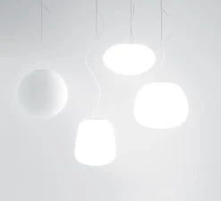 Suspension*Fabbian Suspension, Lumi_Sfera, , 3000K, Ø35cm, H33cm - blanc
